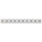 SIEMENS - Targhetta di siglatura, piatta, con 91-100, verticale, larghezza del morsetto: 6,2 mm