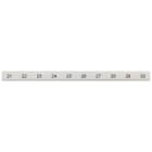 SIEMENS - Targhetta di siglatura, piatta, con 21-30, verticale, larghezza del morsetto: 10,2 mm