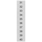 SIEMENS - Targhetta di siglatura, frontale, con 31-40, orizzontale, larghezza del morsetto: 5,2 mm 8WH81402AB35