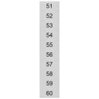SIEMENS - Targhetta di siglatura, frontale, con 51-60, orizzontale, larghezza del morsetto: 5,2 mm
