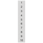 SIEMENS - Targhetta di siglatura, frontale, con 1-10, orizzontale, larghezza del morsetto: 6,2 mm