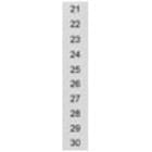 SIEMENS - Targhetta di siglatura, frontale, con 21-30, orizzontale, larghezza del morsetto: 6,2 mm
