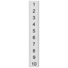 SIEMENS - Targhetta di siglatura, piatta, con 1-10, orizzontale, larghezza del morsetto: 4,2 mm