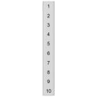 SIEMENS - Targhetta di siglatura, piatta, con 1-10, orizzontale, larghezza del morsetto: 5,2 mm
