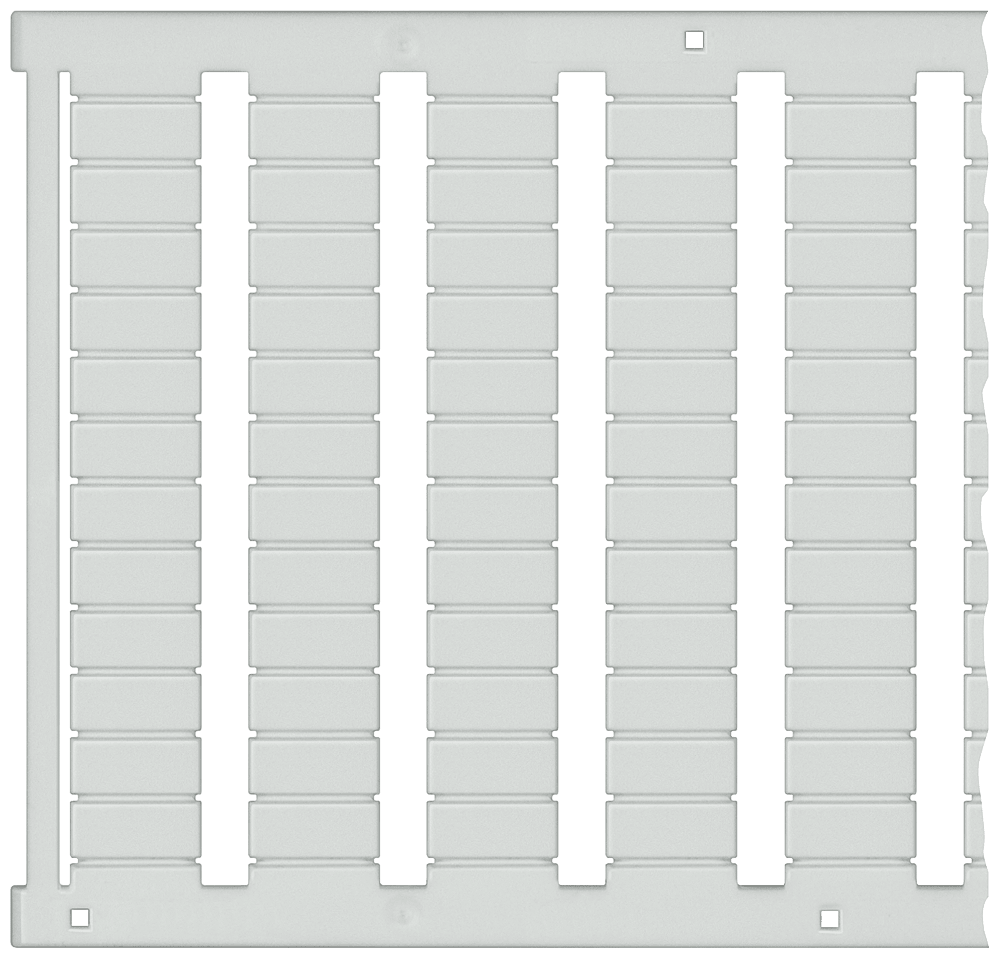 SIEMENS - Targhetta di siglatura, frontale, orizzontale e verticale, larghezza del morsetto: 4,2 mm