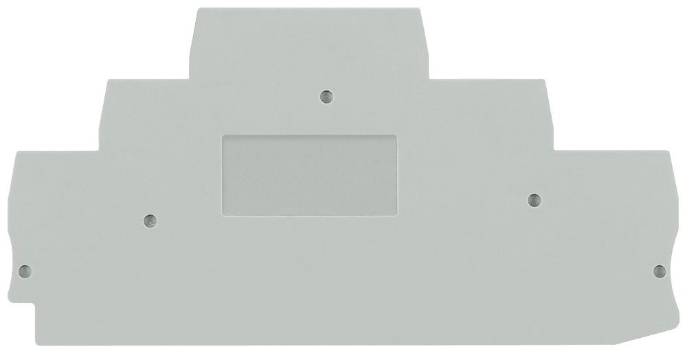 SIEMENS - Piastra terminale per morsetto a tre piani; grigio; larghezza 5,2 mm 8WH90001GD00