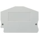 SIEMENS - Piastra terminale per morsetti compatti con sezione: 2,5 mm², larghezza 2,2 mm colore: grigio 8WH90001JA00
