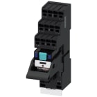 SIEMENS - Relè estraibile, DC 24 V, 2 CO, LED verde, zoccolo da innesto con separazione logica, morsetti a molla
