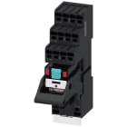 SIEMENS - Relè a spina, apparecchio completo, AC 230 V, 2CO, modulo LED rosso, zoccolo con separazione logica