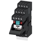 SIEMENS - Relè a spina, apparecchio completo, AC 115 V, 4CO, modulo LED, zoccolo colore rosso
