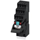 SIEMENS - Relè a spina, apparecchio completo, AC 24 V, 4CO, modulo LED, zoccolo colore rosso
