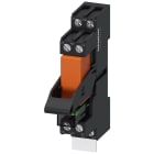 SIEMENS - Relè a spina, apparecchio completo, AC 115 V, 1CO, modulo LED, zoccolo da innesto standard colore rosso
