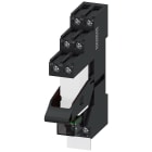 SIEMENS - Relè a spina, apparecchio completo, DC 24 V, 2CO, modulo LED, zoccolo colore rosso LZS:RT4B4L24