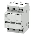 SIEMENS - portafusibili per cartucce cilindriche 10x38mm, 3P+N In: 32 A,Un AC: 690 V segnalatore a LED