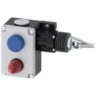 SIEMENS - Interruttore a fune, 2x M25x1,5, 1NO+1NC, con blocco EN ISO 13850, con LED rosso