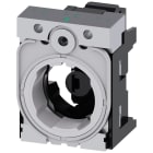 SIEMENS - Supporto per 3 moduli, in metallo, modulo LED, rosso, AC/DC 24 V