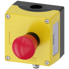 SIEMENS - pulsantiera per dispositivi di comando 22 mm, rotondo, materiale della pulsantiera plastica, parte superiore della pulsantiera gialla, 1 posto di c...