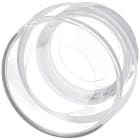 SIEMENS - Cappuccio di protezione in silicone per pulsante a fungo di ARRESTO DI EMERGENZA, 30 mm, design 22 mm, trasparente