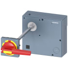 SIEMENS - Comando rotativo bloccoporta OFF di emergenza IEC IP65 con bloccoporta per 3VA57/58/59/67/68/69