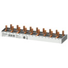 SIEMENS - Sbarra di collegamento a punte 10mm², quadrifase, 9x (1 fase+N), 166mm