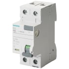 SIEMENS - Interruttore differenziale, a 2 poli, tipo A, In: 25 A, 10 mA, Un AC: 230 V