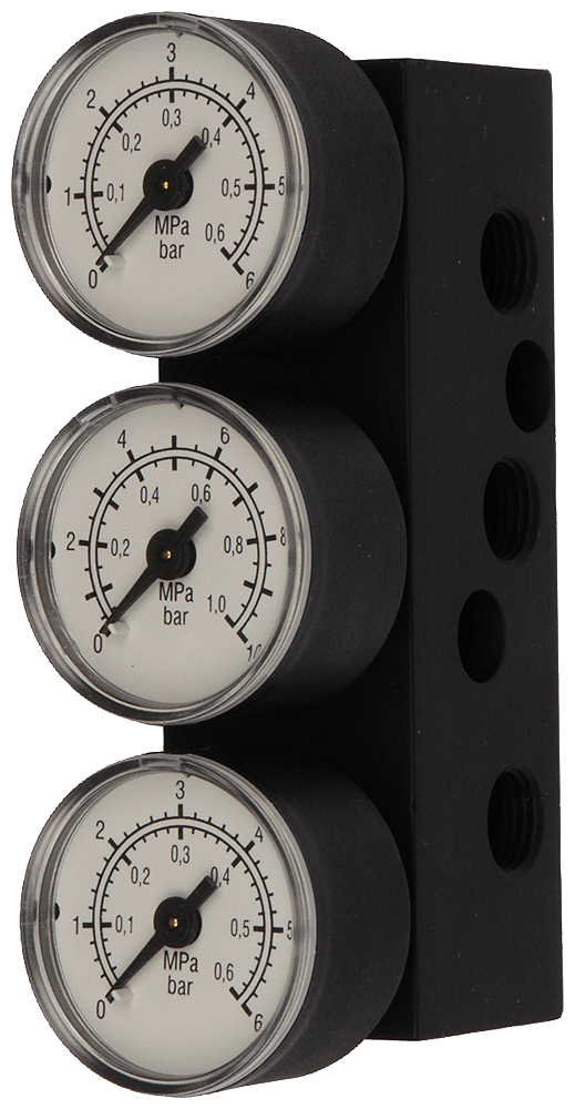 SIEMENS - Blocco manometro per elettropneumatico regolatore di posizione SIPART PS2 a doppio effetto, facilmente retrofittabile, 1 manometro per pressione di...