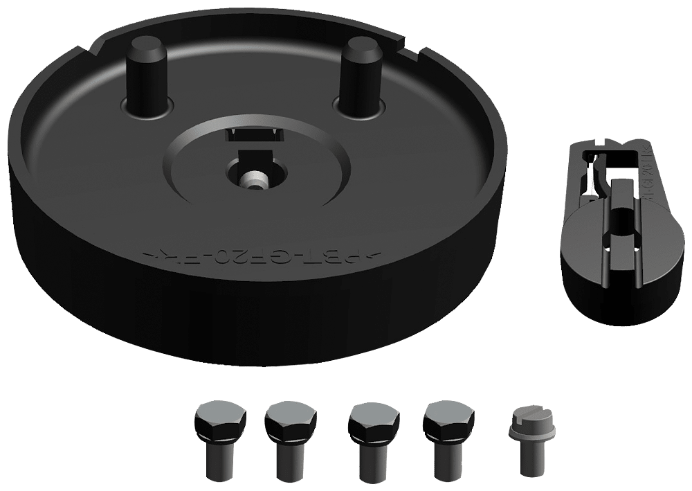 SIEMENS - Kit di montaggio per SIPART PS2 su attuatori rotativi secondo VDI/VDE 3845 (Namur) rotella per giunto in plastica, parti metalliche in acciaio inox