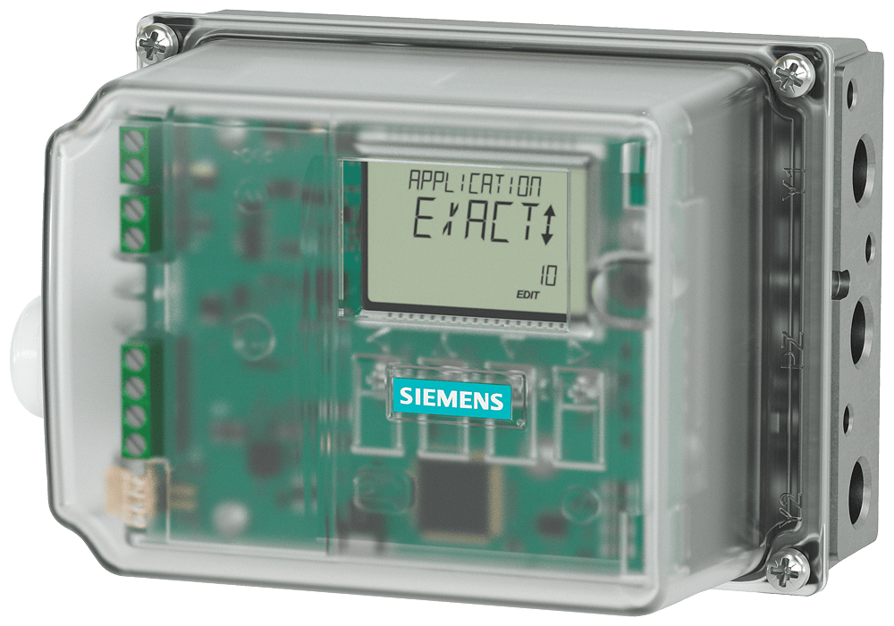 SIEMENS - SIPART PS100 - Posizionatore elettropneumatico con ingresso da 4 a 20 mA, utilizzato per lautomazione di valvole di regolazione. La custodia è dot...