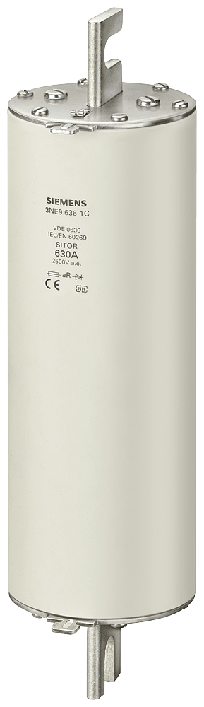 SIEMENS - Cartuccia fusibile SITOR, con contatti a coltello scanalati, NH3, In: 125 A, aR