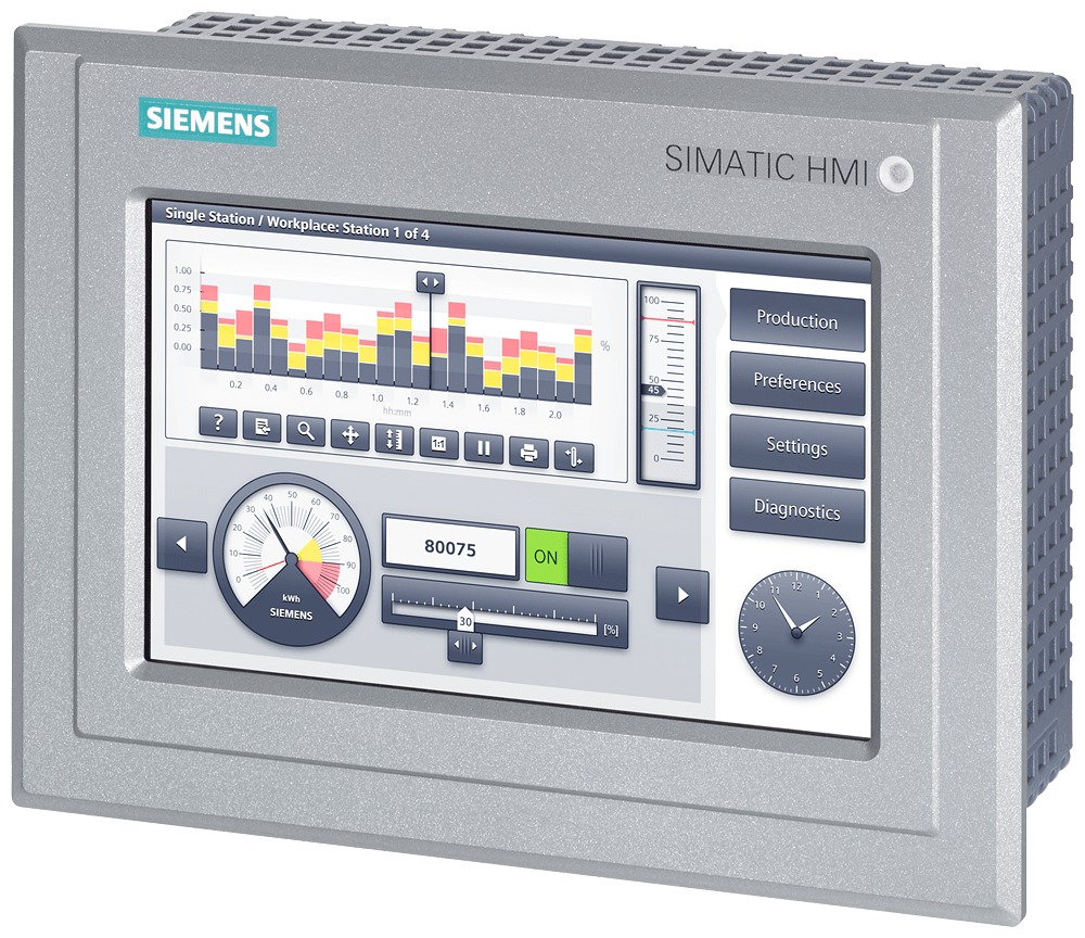 SIEMENS - SIPLUS HMI TP700 Comfort Outdoor -30 ... +60 °C con Conformal Coating based on 6AV2124-0GC13-0AX0