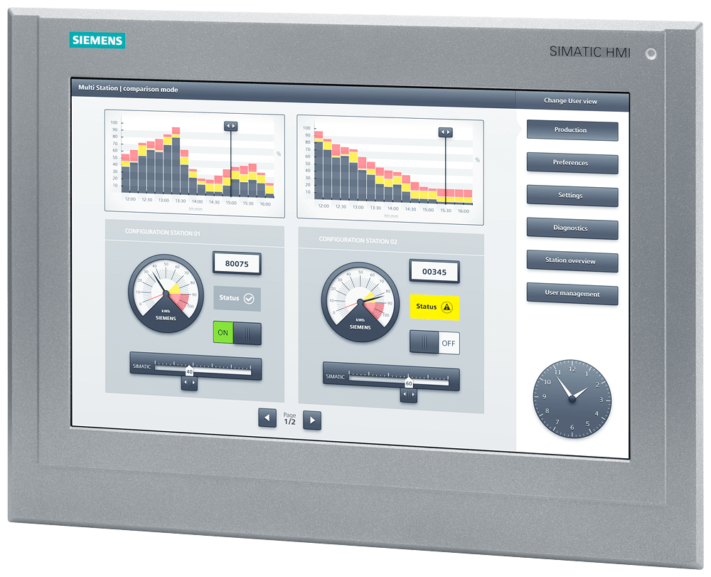 SIEMENS - SIPLUS HMI TP1500 Outdoor -30 ... +60 °C con Conformal Coating based on 6AV2124-0QC13-0AX0