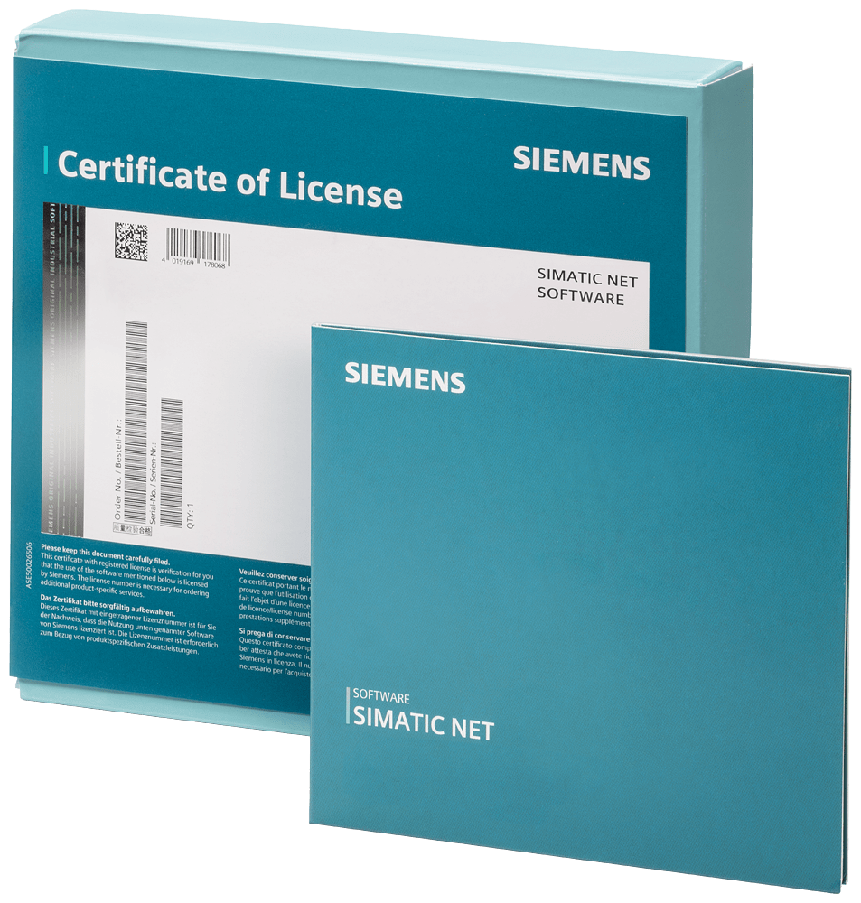 SIEMENS - IE SNMP OPC Server Basic V17 DL, ammin. di fino a 20 indirizzi IP, MIB Compiler