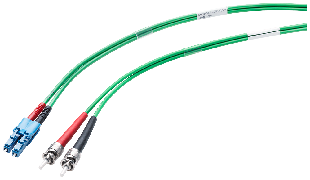 SIEMENS - Fiber Optic Multimode Cord ST/LC, 50/125, 1x conn. LC Duplex e 2x conn. ST, 1 m
