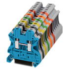 SIEMENS - Morsetto combinabile, 2,5 mm², verde, fissaggio a vite, 2 punti di collegamento, verde 8WH10000AF03