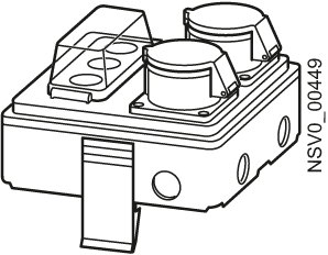 SIEMENS - BD2-AK1/2CEE163S14 Cassetta di derivazione 16 A / 2 x D01 a 1 polo + 2 x a 3 poli CEE