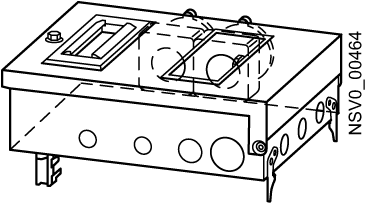 SIEMENS - BD2-AK2M2/2CEE165A163 Cassetta di derivazione 16 A / 2 x a 3 poli interruttore magnetotermico (C) + 2 x a 5 poli CEE