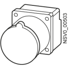 SIEMENS - BD2-CEE163 kit di installazione presa di corrente CEE a 3 poli G 16 A