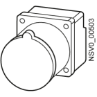 SIEMENS - BD2-CEE325 kit di installazione presa di corrente CEE a 5 poli G 32 A