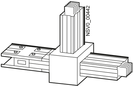 SIEMENS - BD2C-400-TV Elemento di deviazione, elemento a T avanti 160 ... 400 A