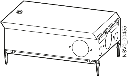 SIEMENS - BD2-AK02X/F2258-3 Cassetta di derivazione 63 A / 1 x a 3 poli rettilineo ID2000 base portafusibili SP58