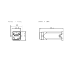 SIEMENS - ECOFAST Terminating Plug, 2 x Cu, 4 x 1,5 mm² Cu, inserto maschio, 1 pezzo