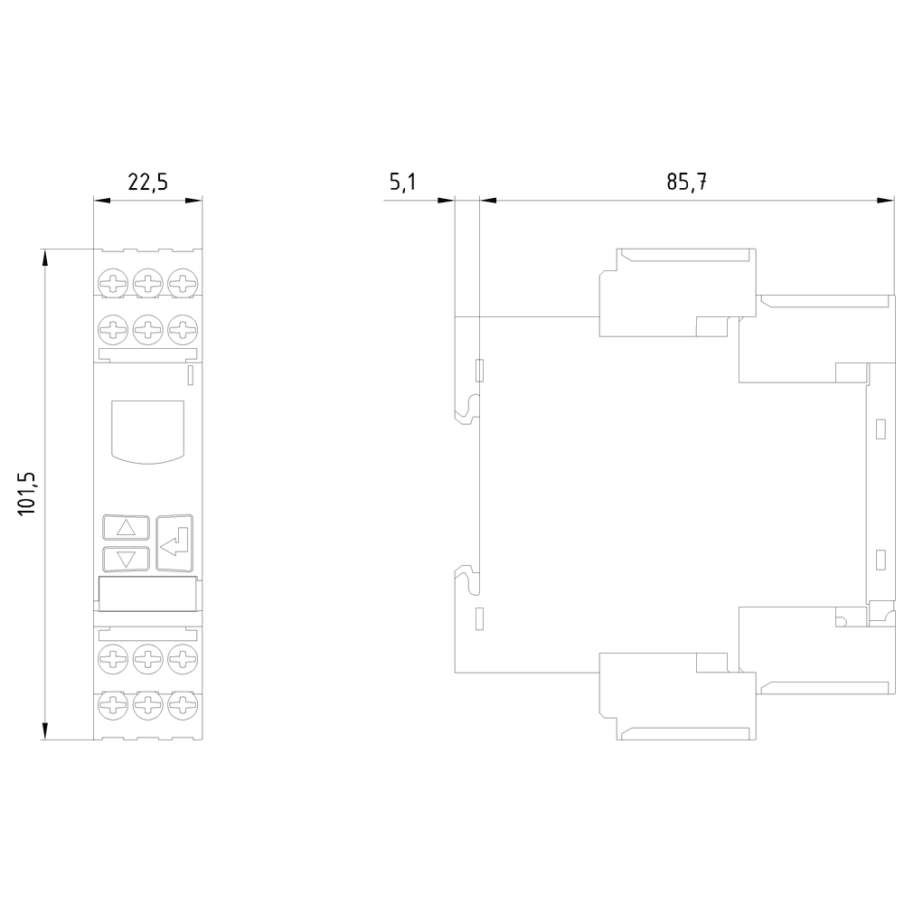 SIEMENS - RELE' CONTR. TENSIONE. 3X 160-690V   2W