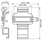 SIEMENS - Adattatore per guida DIN per trasmettitore di testa (5 pezzi)
