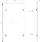 SIEMENS - ALPHA 630 Universal kit di montaggio per interruttori automatici 1x 3VA12/VM12 250 A a 3+4 poli