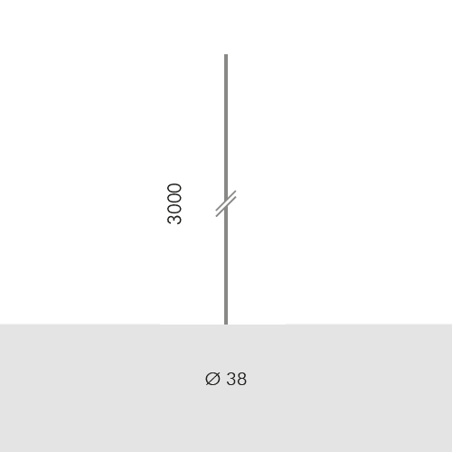 SIMES - PALO D.38 H.3,0M F.T. VER