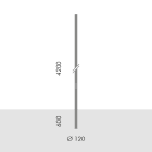 SIMES - PALO D.120INT.H.4,2M F.T.+PORT. GRI