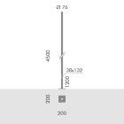 SIMES - PALO D.76 FLA.H.4,5M F.T.+PORT. NER