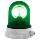 SIRENA - TYPE 200 verde, luce rotante con lampada alogena, IP55, V24ACDC, base grigia