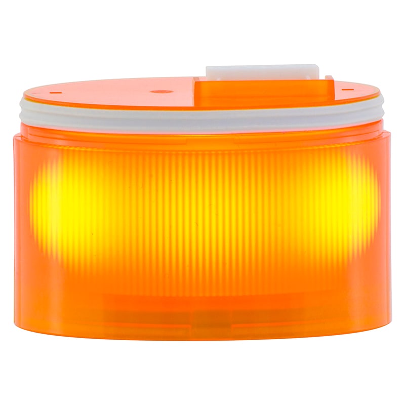 SIRENA - ELYPS : modello luminoso LED arancione - luce fissa - lente opaca - 12V