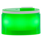 SIRENA - ELYPS : modello luminoso LED verde - luce fissa - lente opaca - 12V